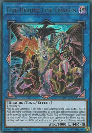 Five-Headed Link Dragon (Ultra Rare) [DUOV-EN007] 1st Edition