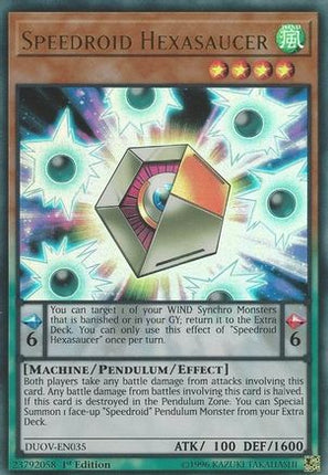 Speedroid Hexasaucer (Ultra Rare) [DUOV-EN035] 1st Edition