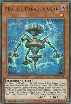 Malefic Paradox Gear (Ultra Rare) [DUOV-EN048] 1st Edition