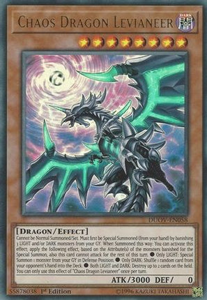Chaos Dragon Levianeer (Ultra Rare) [DUOV-EN058] 1st Edition