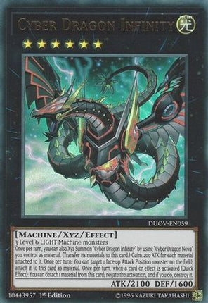 Cyber Dragon Infinity (Ultra Rare) [DUOV-EN059] 1st Edition