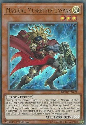 Magical Musketeer Caspar (Ultra Rare) [DUOV-EN071] 1st Edition