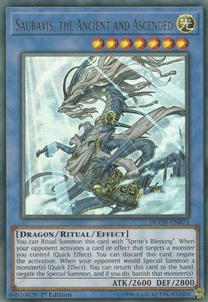 Sauravis, the Ancient and Ascended (Ultra Rare) [DUOV-EN075] 1st Edition