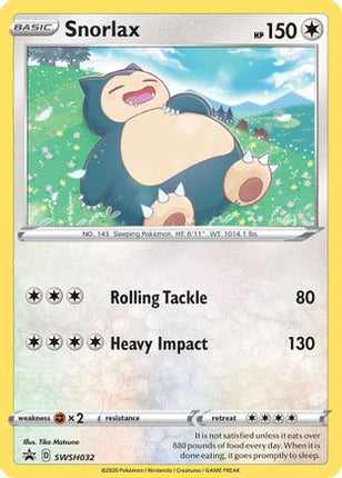 Snorlax - SWSH032 - null/null [SWSH: Sword & Shield Promo Cards] Holofoil