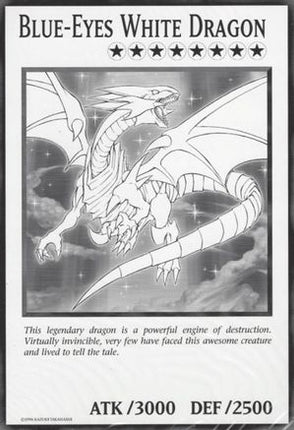 Blue-Eyes White Dragon (Oversized) (Common / Short Print) [] Unlimited