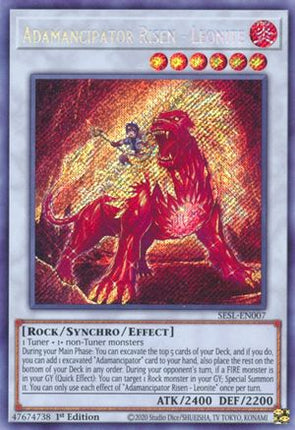 Adamancipator Risen - Leonite (Secret Rare) [SESL-EN007] 1st Edition