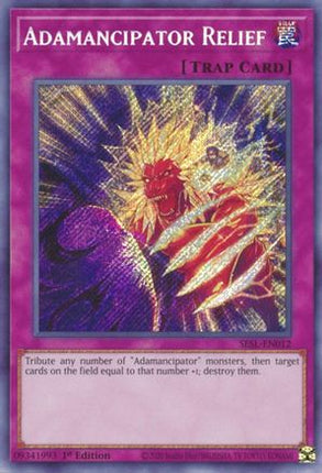 Adamancipator Relief (Secret Rare) [SESL-EN012] 1st Edition