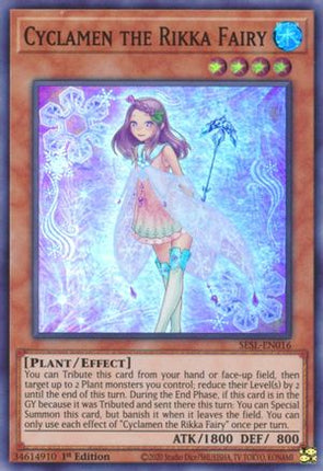 Cyclamen the Rikka Fairy (Super Rare) [SESL-EN016] 1st Edition