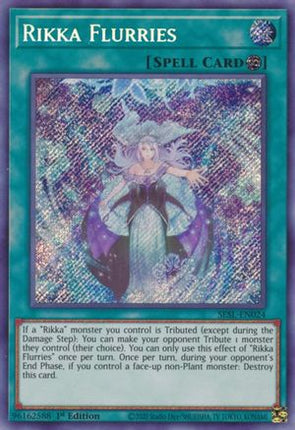 Rikka Flurries (Secret Rare) [SESL-EN024] 1st Edition
