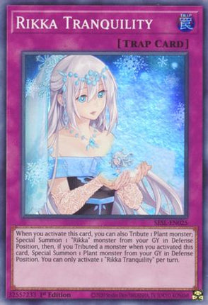 Rikka Tranquility (Super Rare) [SESL-EN025] 1st Edition