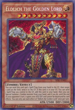 Eldlich the Golden Lord (Secret Rare) [SESL-EN027] 1st Edition