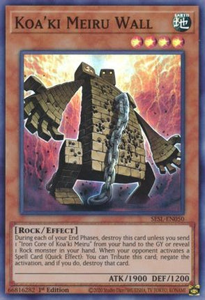 Koa'ki Meiru Wall (Super Rare) [SESL-EN050] 1st Edition
