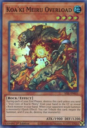 Koa'ki Meiru Overload (Super Rare) [SESL-EN051] 1st Edition