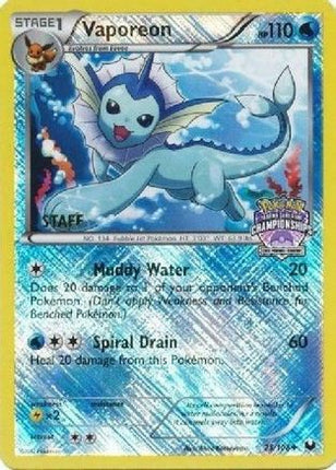 Vaporeon - 25/108 (State Championships) [Staff] [League & Championship Cards] Reverse Holofoil