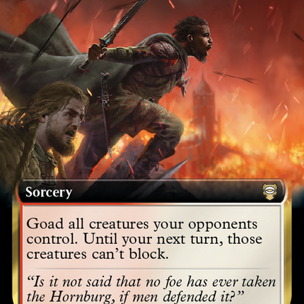 Taunt from the Rampart (Extended Art) [Tales of Middle-earth Commander] Foil
