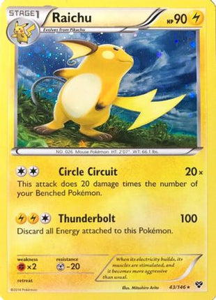 Raichu - 43/146 (Cosmos Holo) [Blister Exclusives] Holofoil