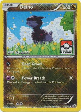 Deino - 97/113 (Pokemon League) [2nd Place] [League & Championship Cards] Reverse Holofoil