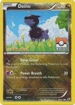 Deino - 97/113 (Pokemon League) [4th Place] [League & Championship Cards] Reverse Holofoil