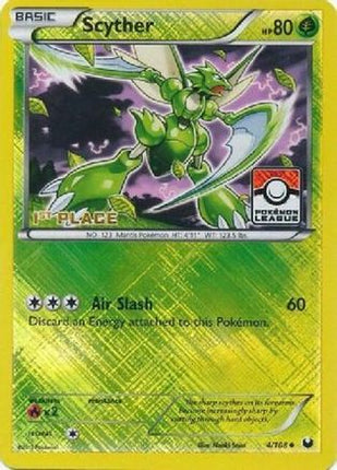 Scyther - 4/108 (Pokemon League) [1st Place] [League & Championship Cards] Reverse Holofoil