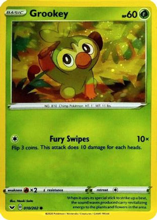 Grookey - 010/202 (Cosmos Holo) [Blister Exclusives] Holofoil