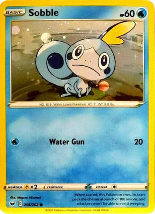 Sobble - 54/202 (Cosmos Holo) [Blister Exclusives] Holofoil