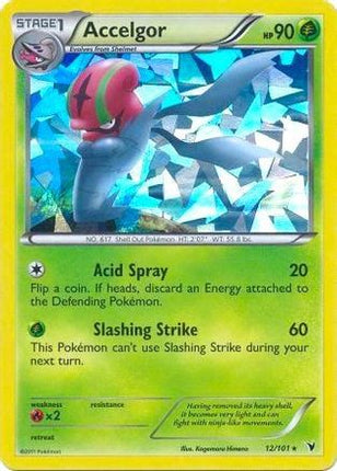 Accelgor - 12/101 (Cracked Ice Holo) [Deck Exclusives] Holofoil