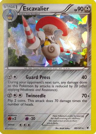 Escavalier - 80/101 (Cracked Ice Holo) [Deck Exclusives] Holofoil