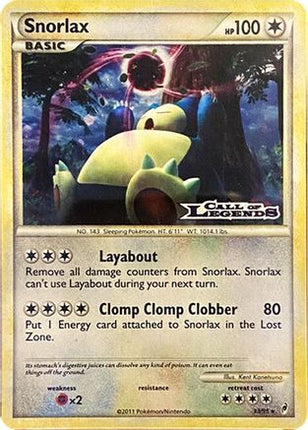 Snorlax - 33/95 (Prerelease) [Nintendo Promos] Holofoil