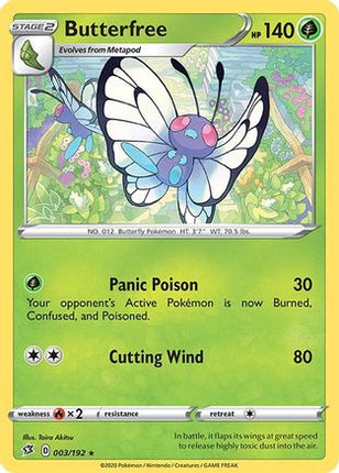 Butterfree - 3/192 [SWSH02: Rebel Clash] Holofoil
