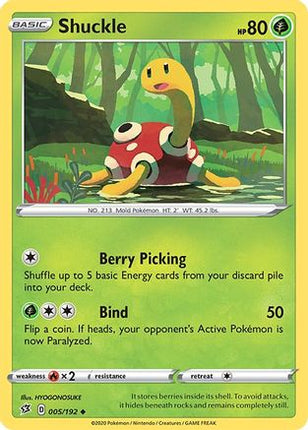 Shuckle - 5/192 [SWSH02: Rebel Clash] Reverse Holofoil