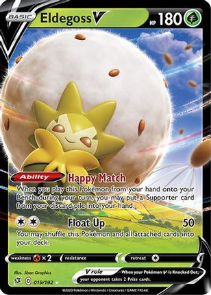Eldegoss V - 19/192 [SWSH02: Rebel Clash] Holofoil