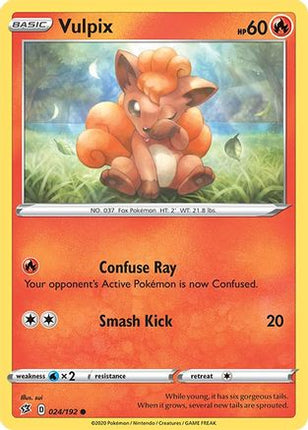 Vulpix - 24/192 [SWSH02: Rebel Clash] Reverse Holofoil
