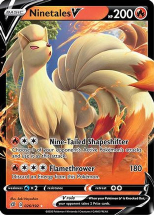 Ninetales V - 26/192 [SWSH02: Rebel Clash] Holofoil