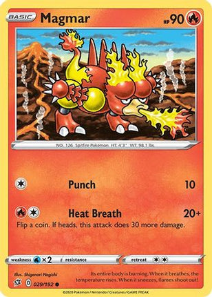 Magmar - 29/192 [SWSH02: Rebel Clash] Reverse Holofoil