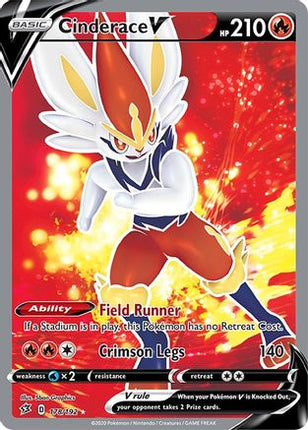 Cinderace V (Full Art) - 178/192 [SWSH02: Rebel Clash] Holofoil