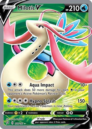 Milotic V (Full Art) - 179/192 [SWSH02: Rebel Clash] Holofoil