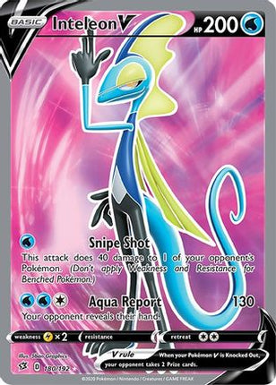 Inteleon V (Full Art) - 180/192 [SWSH02: Rebel Clash] Holofoil