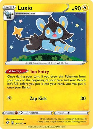Luxio - 61/192 [SWSH02: Rebel Clash] Reverse Holofoil
