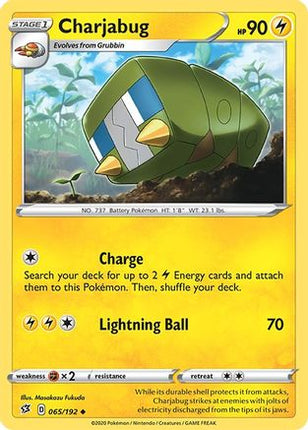 Charjabug - 65/192 [SWSH02: Rebel Clash] Reverse Holofoil