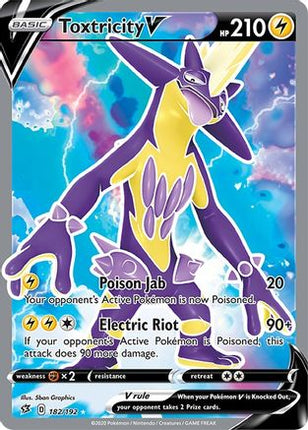 Toxtricity V (Full Art) - 182/192 [SWSH02: Rebel Clash] Holofoil