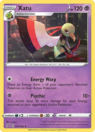 Xatu - 77/192 [SWSH02: Rebel Clash] Reverse Holofoil