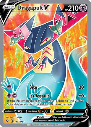 Dragapult V (Full Art) - 183/192 [SWSH02: Rebel Clash] Holofoil