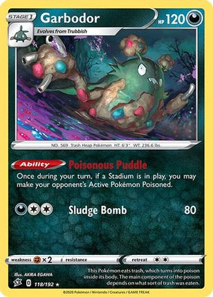 Garbodor - 118/192 [SWSH02: Rebel Clash] Reverse Holofoil