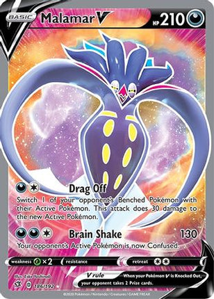 Malamar V (Full Art) - 186/null [SWSH02: Rebel Clash] Holofoil