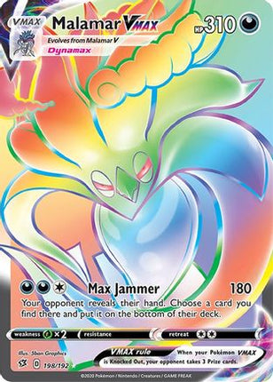 Malamar VMAX (Secret) - 198/192 [SWSH02: Rebel Clash] Holofoil