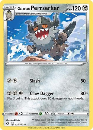 Galarian Perrserker - 127/192 [SWSH02: Rebel Clash]
