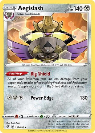 Aegislash - 135/192 [SWSH02: Rebel Clash] Reverse Holofoil