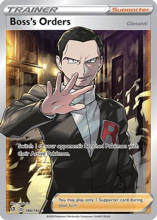 Boss's Orders (Full Art) - 189/192 [SWSH02: Rebel Clash] Holofoil
