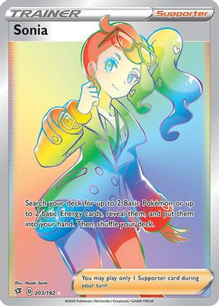 Sonia (Secret) - 203/192 [SWSH02: Rebel Clash] Holofoil