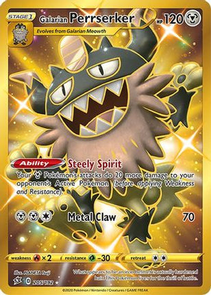 Galarian Perrserker (Secret) - 205/192 [SWSH02: Rebel Clash] Holofoil